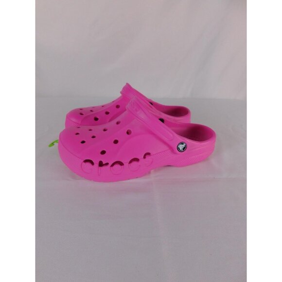 Crocs Baya Womens Size 10 Pink Clog Slip On Sandal Lightweight Comfort Shoes - Picture 2 of 7